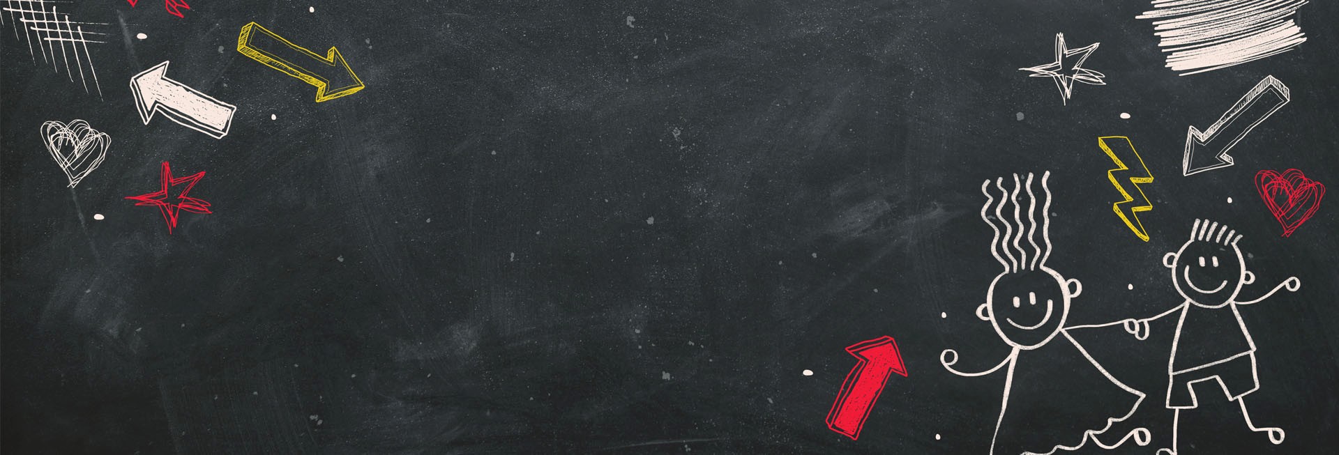 Back To School Chalkboard Art Church Website Graphic